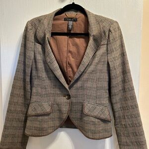 Laundry By Shelli Segal Brown and Gray Blazer